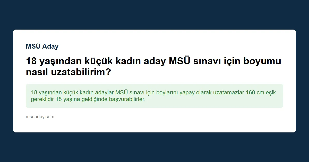 200 cm boyunda 2007 doğumlu bir aday HHO için başvururken sağlık şartlarını karşılayacak mı?