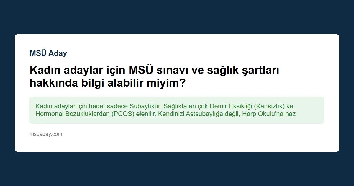 Kadın astsubay alımında mülakata çağrılmak için MSÜ'den 327 puanı mı gereklidir?