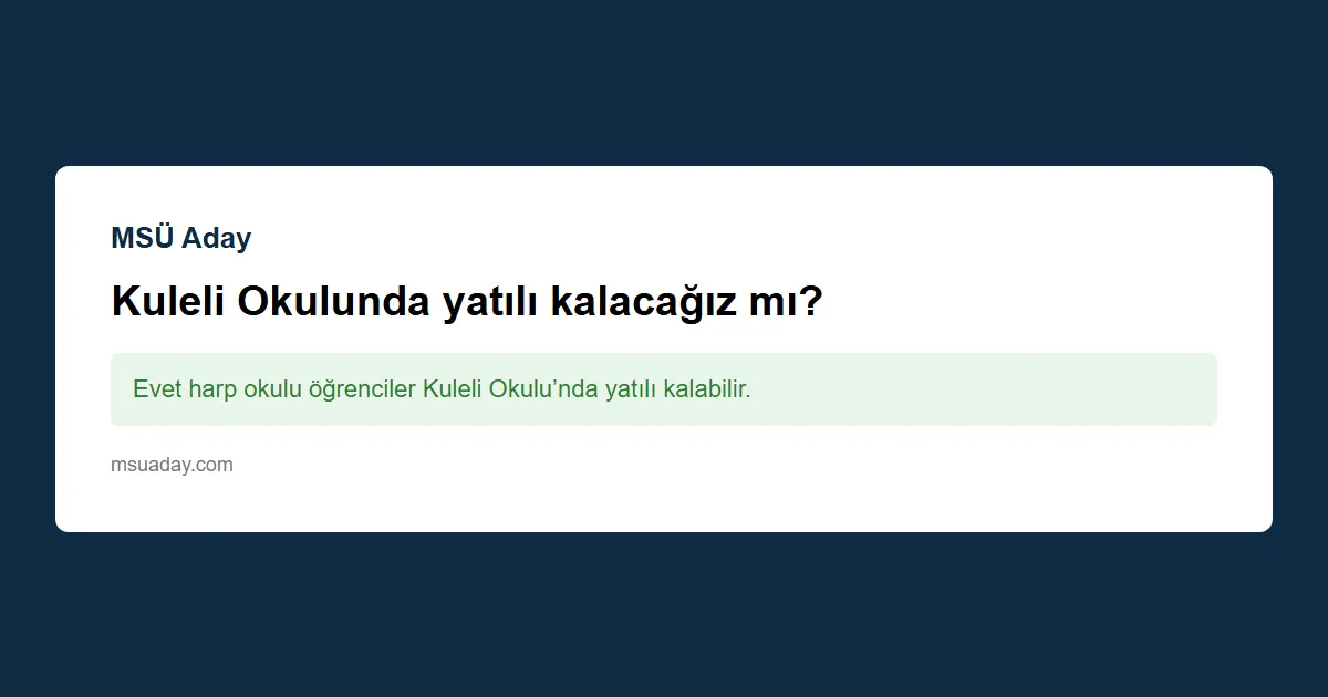 Kyk bursunu MSÜ'de alabiliyor muyuz?