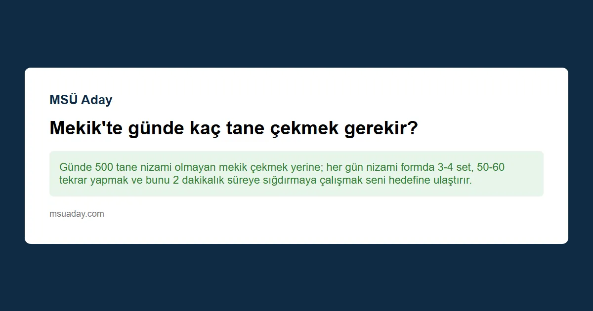 Meme ucu çöküklüğü MSÜ sınavında elenme sebebi midir?