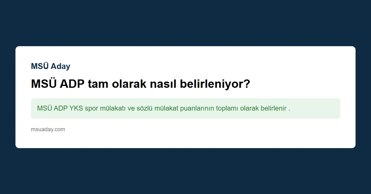 MSÜ askeri bando MYO için TYT önemli mi?