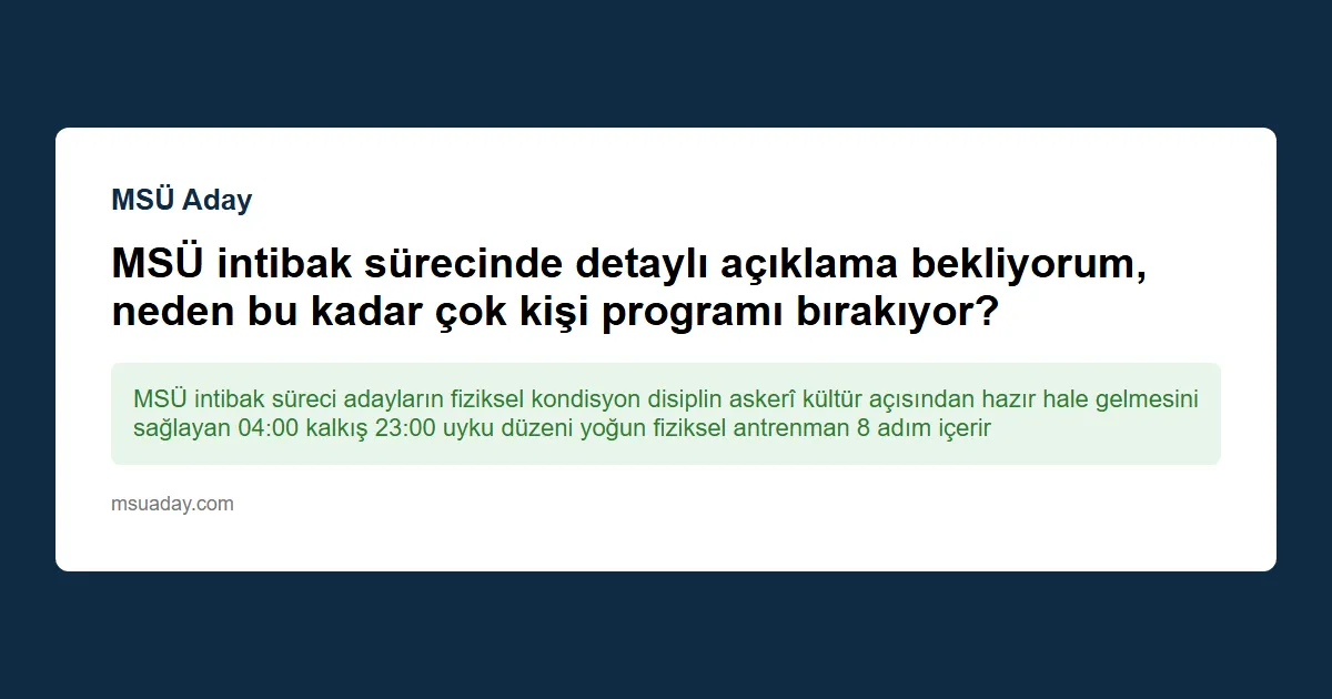 MSÜ KAMYO spor mülakatında parkur var mı yoksa 400 metre koşu, şınav ve mekik mi yapılıyor?