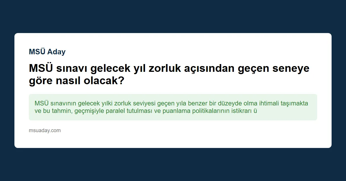 MSÜ sınavı göz sağlığı (çizdirme durumu) nasıl olmalı ?