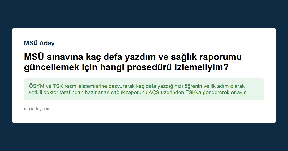 MSÜ sınavına nasıl kayıt oluruz ve ücretimizi nereye öderiz?