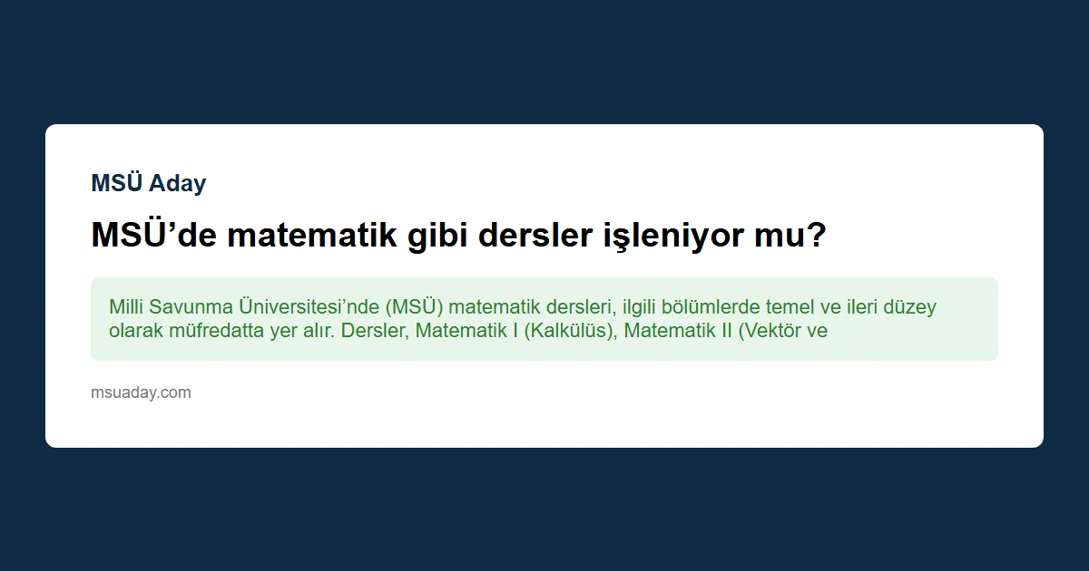 MSÜ'de öğrenci izinlerinde okul içerisine aracını bulundurabilir mi?