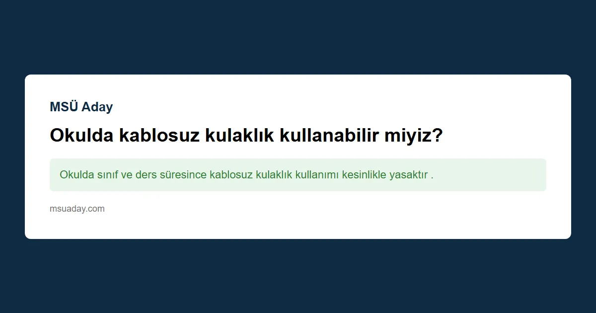 Okulda uzaklaştırma, MSÜ'ye giriş engel olur mu?
